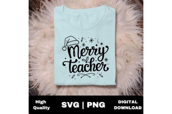 Download Festive Christmas Teacher Santa Hat SVG - Premium Resources